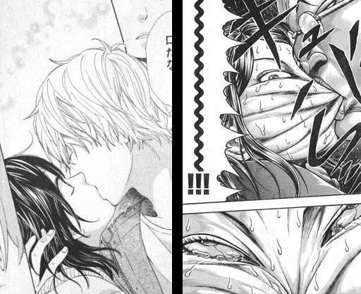 少女漫畫vs 硬派漫畫 說好讓人怦然心動的強勢接吻呢ww