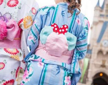 迪士尼風浴衣《米奇腰帶》今年夏天就這樣穿去迪士尼樂園吧♥