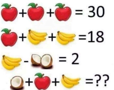 網路話題《只有小孩懂的數學題》到底答案是什麼？