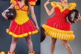 超強大《氣球禮服》一個月後只能給芭比穿也是這些作品的魅力之一XD