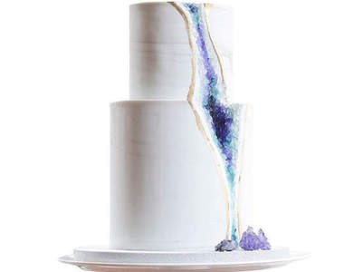 《水晶洞蛋糕》視覺與味覺兼具的神祕礦物之美