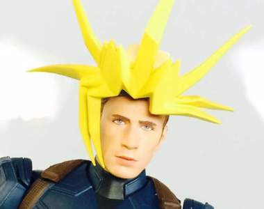 髮型才是本體的《Figma闇武藤遊戲可動公仔》法老王果然很會抓頭髮……