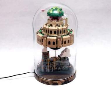 《天空之城音樂盒》韓國樂高達人製作超精巧作品