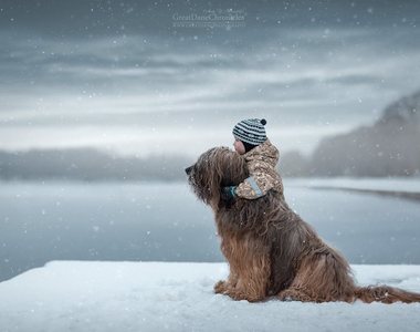 《小朋友與他們的大狗狗》暖心可愛的溫馨攝影