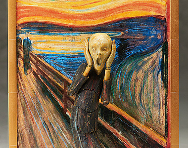 桌上美術館《孟克吶喊》figma可動模型　讓人焦慮的扭動立體再現