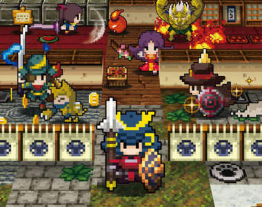 PS Vita《經典迷宮戰國》懷舊點陣圖可愛和風ARPG