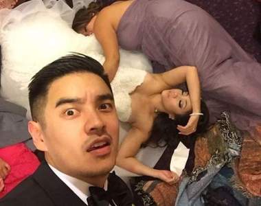 《失控的新娘》整場婚禮玩最歡的就是那位披著白紗的大姐（淚笑）