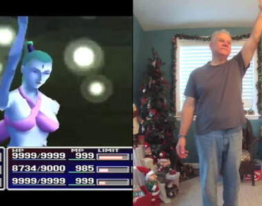 《可愛老爸模仿FF7召喚獸》奇怪我召喚出來的怎麼都是老爸啦（笑哭）