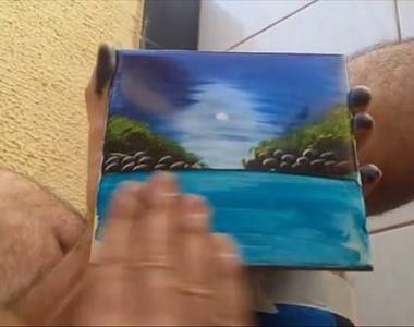 神奇《手抹畫》看起來只是塗一塗抹一抹...一幅畫就這樣完成了⊙０⊙