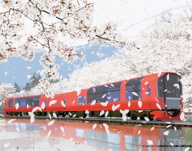 日本《雪月花號》玻璃透明觀光列車 好像動物方城市裡的列車喔