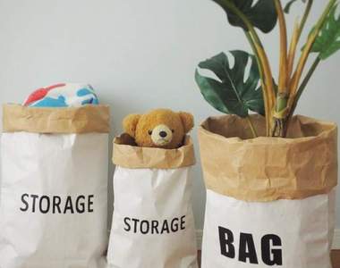 《百元商店好用紙袋》容量大兼具裝飾性讓你不管怎麼擺都好看