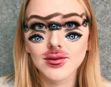 頭暈注意《錯視彩妝》再多看兩眼就可以有嘔吐的準備（嘔）