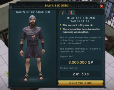 線上遊戲導入《裝備競標拍賣系統》開外掛不只被ban帳號還會被賣光光喔ww