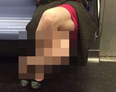 《地鐵上發現坐姿詭異的人》這人體麻花捲實在太讓人坐立難安了啊(◉‿◉ ;)