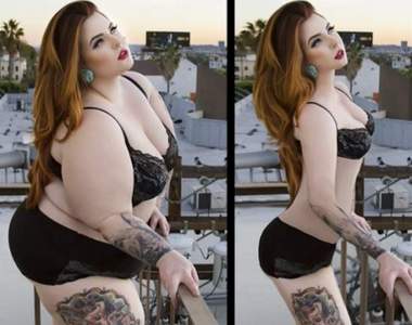 《肉肉女修圖模擬瘦身》鼓勵大家追求自己理想的纖細好身材w