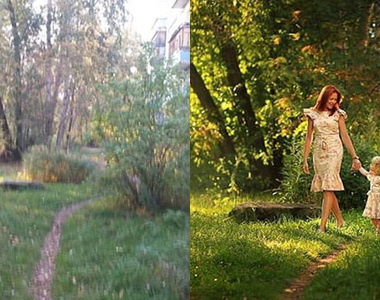 攝影師把《家後院拍出森林感》果然現在修圖都要學一下了