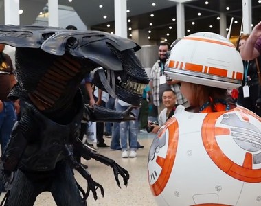 萌度破表《BB-8 Cosplay》裡面藏著一個小小的~♥