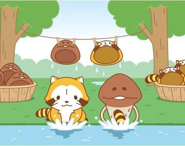 超可愛《小浣熊洗衣機》洗衣晾衣一手包辦