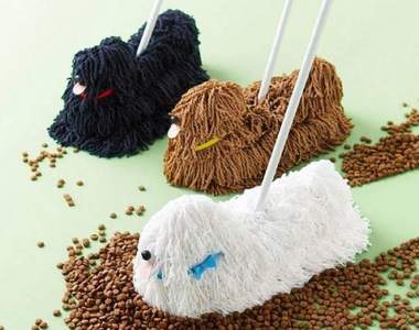 《可蒙犬狗狗拖把》真的實體化出來的療癒系清潔用品www