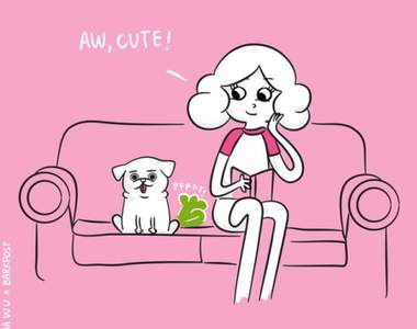 在女友心中《狗和男友》誰重要？如果女友是狗奴的話請小心ww