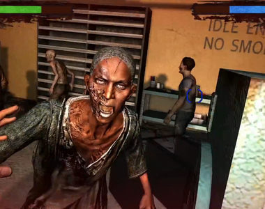 《陰屍路》街機遊戲　還真的做了可以拉的十字弓搖桿