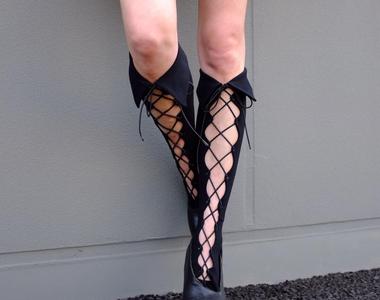 襯衫襪新品《有鞋帶的襪子》有種襪靴的新感覺