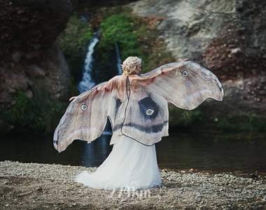 超真實《蝶翼披風》森林系女帝的霸氣華麗裝備～