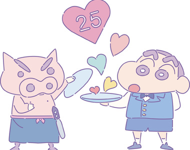 東京《蠟筆小新25周年限定咖啡廳》可惜沒有屁屁布丁可以吃~