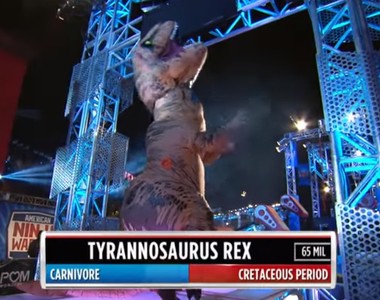 蝦米?美版極限體能王出現《暴龍參賽者》可不是化石啊ww