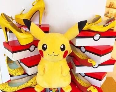 《皮卡丘聯名鞋》穿出門抓怪成功率也跟著大增（誤）
