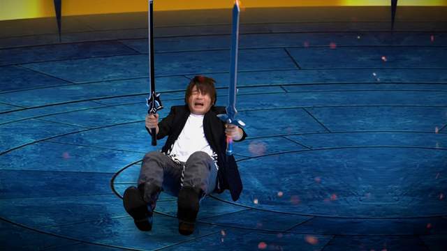 刀劍神域新廣告 松岡禎丞化身桐人二刀流 所以遊戲到底在玩什麼啊