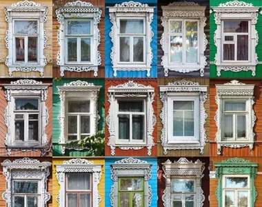 《俄羅斯手工木雕窗框》原來戰鬥民族的窗戶也是不輸任何人的華麗麗～