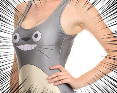 《龍貓泳衣》我可以像小梅那樣躺在妳那溫暖的胸口嘛〝毆飛〞