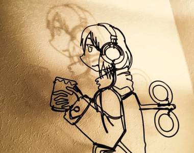 讚嘆的《漫畫鐵絲藝術》期待他編出整本漫畫……