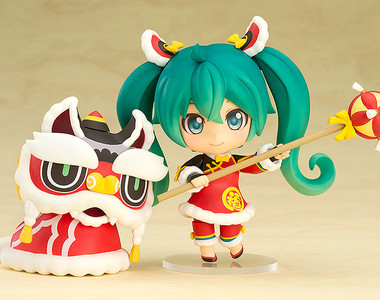 《初音舞龍舞獅黏土人》感覺好有過年氣氛唷~咚咚鏘