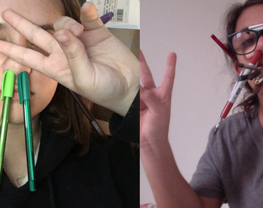 兩個女孩的戰爭《頭上可以放多少筆》真的是...何必呢？