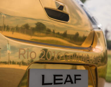 金光閃閃《Nissan Leaf》奧運拿金牌的特別獎品?