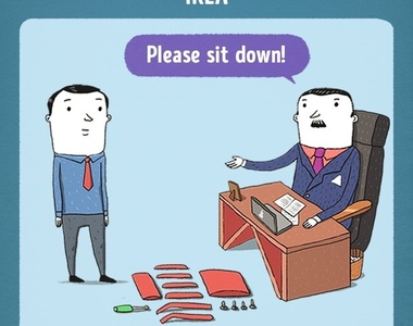 KUSO《各企業面試必勝秘訣》越快拼好IKEA面試椅勝算越高w