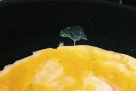 推特話題《蛋餅上的樹木》原來吃蛋餅也可以這麼浪漫