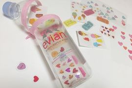 《evian礦泉水拉鍊筆筒DIY》簡單兩步驟打造清新可愛的環保小筆筒