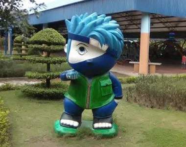 《越南火影忍者》遊樂園內的雕像讓人不禁嘴角失守了