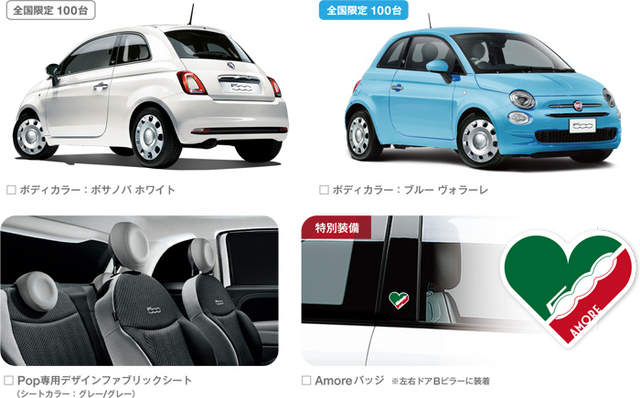 日本限量 Fiat 500 Super Pop Amore 以愛為名有沒有更可愛呢