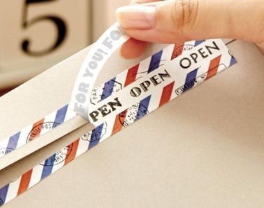 實用性高的《信件專用好撕紙膠帶》不用擔心信件拆的醜醜的啦