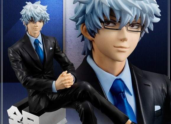 S氣爆表 坂田銀時西裝菁英g E M 模型 配件是可拆式新八機