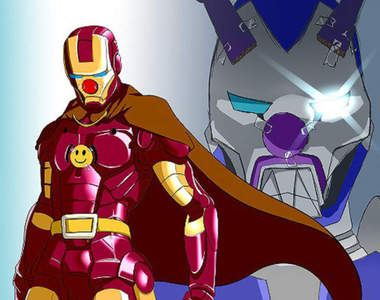 高超網友示範《麵包超人著色畫》別騙我了這根本是鋼鐵人吧……