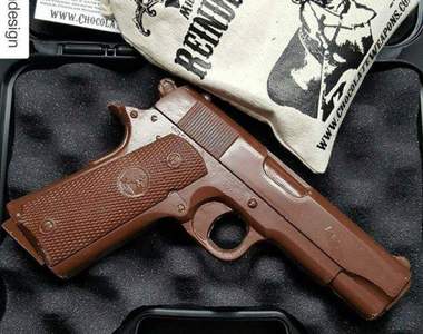 網路熱銷零危險的《槍械巧克力》情人節這天朝另一半丟拔辣吧（爆）