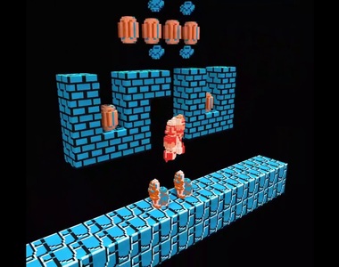 【謎之技術】《將紅白機遊戲3D化》立體化的紅白機遊戲動起來超有趣