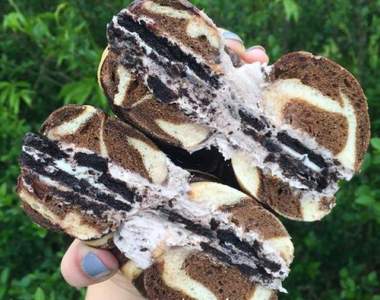 超肥早餐《OREO貝果》還沒吃胃已經先痛惹...