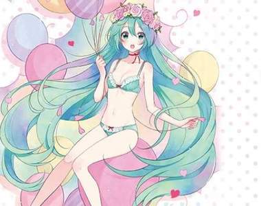 《初音未來內衣》還有青春洋溢的細肩帶背心看起來真是敲可愛❤