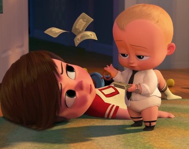 夢工廠動畫《寶貝老闆》一生下來就懂得用錢收買別人了...